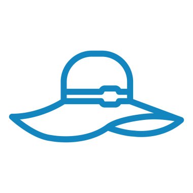 Şapka. Web simgesi basit illüstrasyon