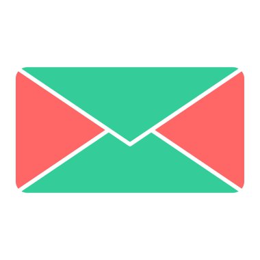 zarf e- posta simgesi vektör illüstrasyonu