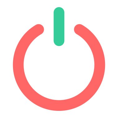 Güç. Web simgesi basit illüstrasyon