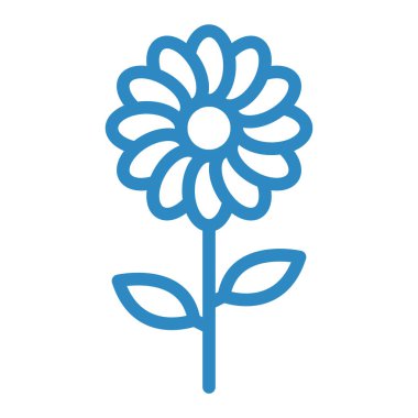 Çiçek. Web simgesi basit illüstrasyon