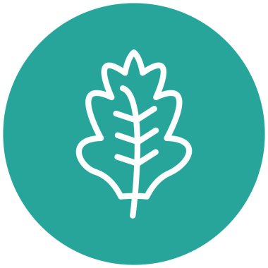 Yaprak modern ikon vektör illüstrasyonu