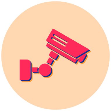 Güvenlik kamerası. Basit resimleme