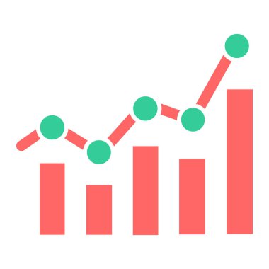 grafik ikonu vektör illüstrasyonu