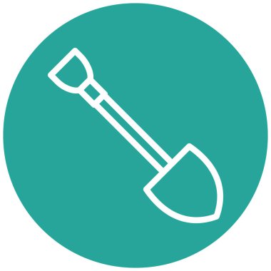 Kürek simgesinin vektör illüstrasyonu