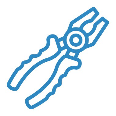 Testere Bıçağı ikonu. Ağ için zincir testere vektör sembolünün özet çizimi