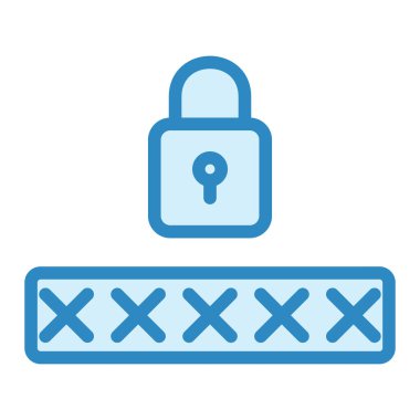 kilit simgesi, vektör illüstrasyonu