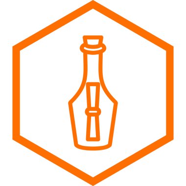 Bira şişesi ikonu. vektör illüstrasyonu