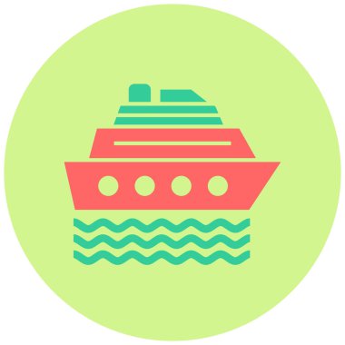 Yolcu gemisi. Basit resimleme