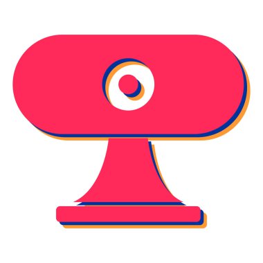 Web kamerası simgesi. düz dizayn biçimi 10