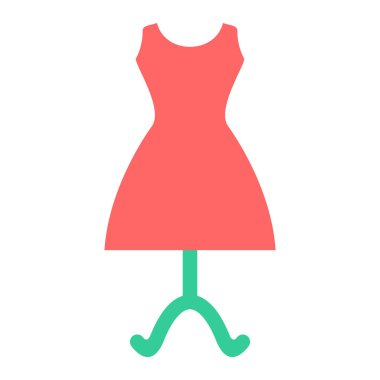 Elbise. Web simgesi basit illüstrasyon