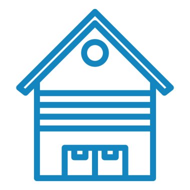 Depo web simgesi basit illüstrasyon