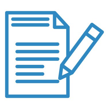 Belge. Web simgesi basit illüstrasyon