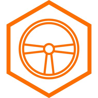 Web, mobil ve bilgi grafikleri için turuncu çizgi simgesi. vektör beyaz gradyan sembolü