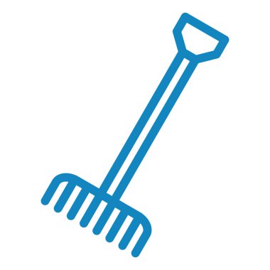 Tırmık ikonu. Vektör illüstrasyonu