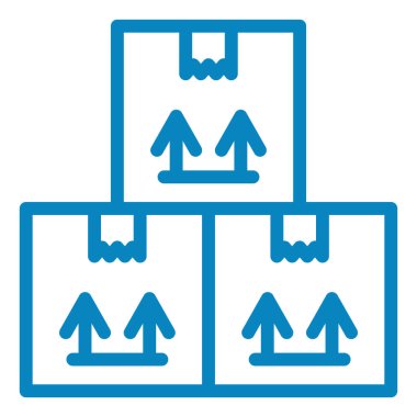 Paket. Web simgesi basit illüstrasyon