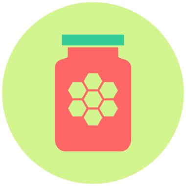 Tatlım. Web simgesi basit illüstrasyon