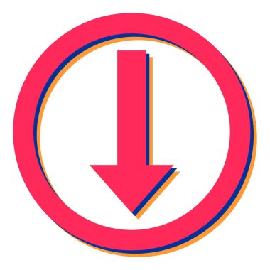 ok simgesi vektör illüstrasyonu