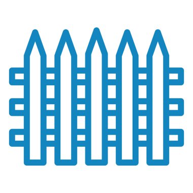 çit simgesi vektör illüstrasyonu