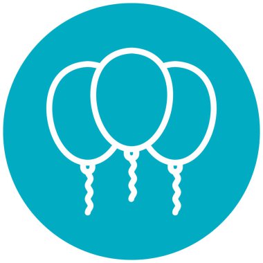 balon simgesi, vektör illüstrasyonu