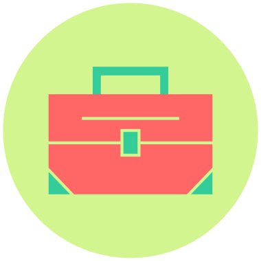 Çanta. Web simgesi basit illüstrasyon