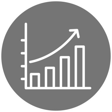 iş grafiği simgesi, vektör illüstrasyonu