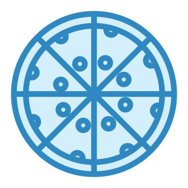 pizza. Web simgesi basit illüstrasyon 