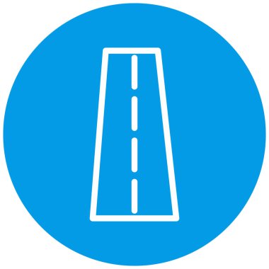 Yol simgesi, vektör illüstrasyonu