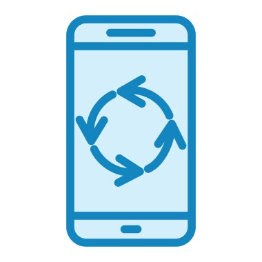 Güncelleme simgesi vektör illüstrasyon