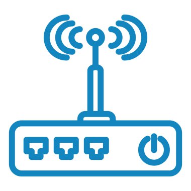 Wi-fi yönlendirici. Basit resimleme