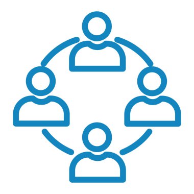 İnsan simgesinin vektör illüstrasyonu