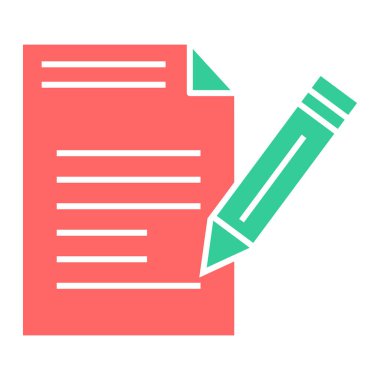 Belge. Web simgesi basit illüstrasyon