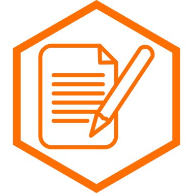 Belge. Web simgesi basit illüstrasyon