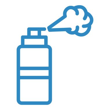 sprey şişe kutsal kişilerin resmi, vektör çizim