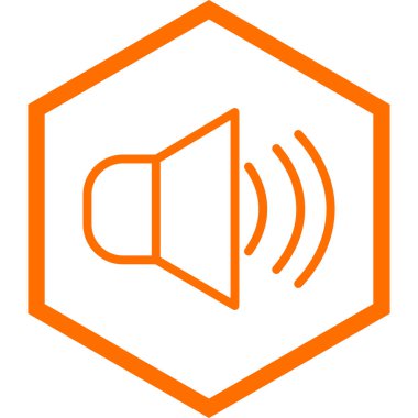 ses simgesi vektör illüstrasyonu