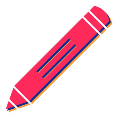 Kalem simgesi. vektör illüstrasyonu