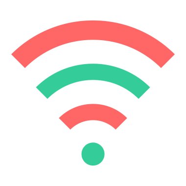wifi simgesi vektör illüstrasyonu