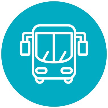 bus simgesi vektör illüstrasyonu