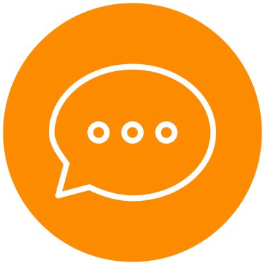 Sohbet simgesi vektör illüstrasyonu