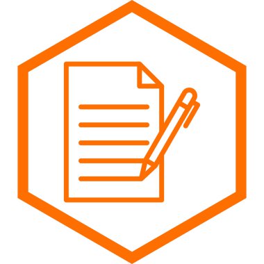 Belge. Web simgesi basit illüstrasyon