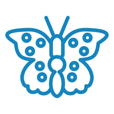 Kelebek. Web simgesi basit illüstrasyon