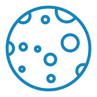 Moda tarzında izole edilmiş ay simgesi