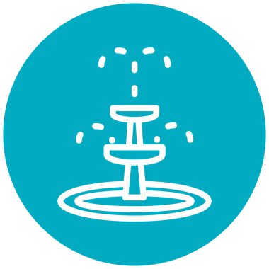 Çeşme simgesinin vektör illüstrasyonu