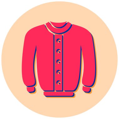 Modern kıyafet simgesinin vektör illüstrasyonu