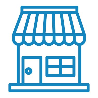 Dükkan. Web simgesi basit illüstrasyon