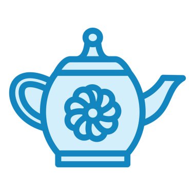 Çaydanlık. Web simgesi basit illüstrasyon 