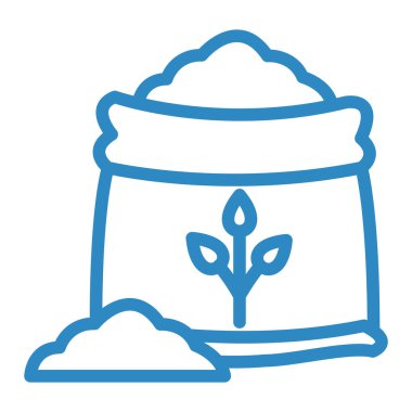 bitki vektörü ince çizgi simgesi