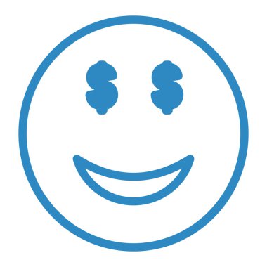 gülen yüz simgesi, vektör illüstrasyonu