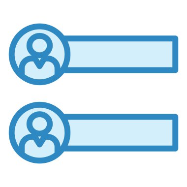 Hesaplar. Web simgesi basit illüstrasyon 