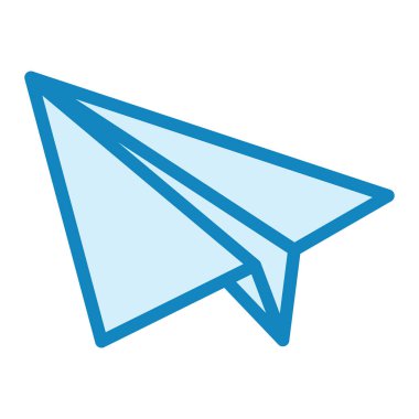 kağıt düzlem vektör illüstrasyonu