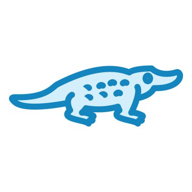 Timsah modern ikon vektör çizimi 